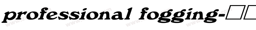 professional fogging字体转换